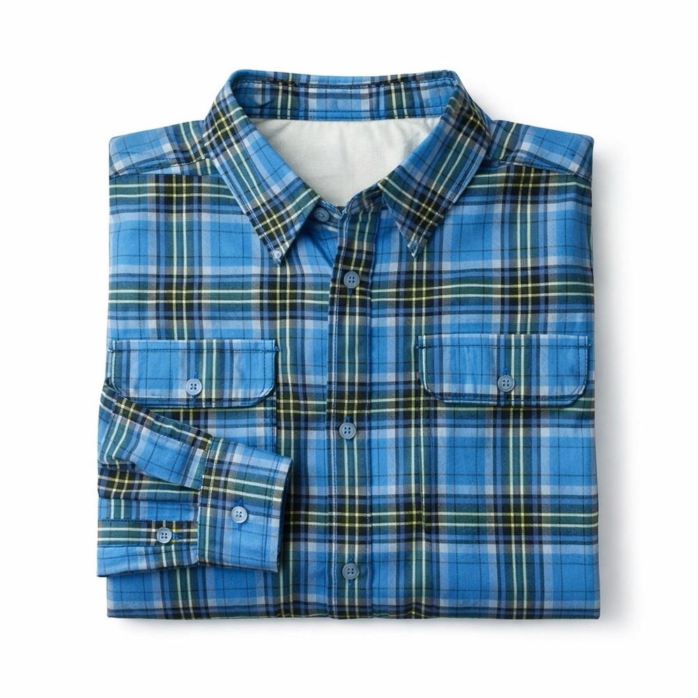 Swiss Tech Performance Plaid Button Down Shirt Xl… - image 1